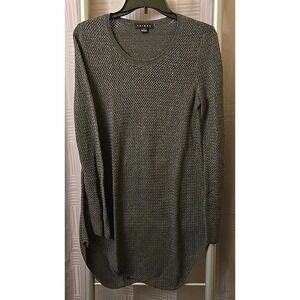 Tribal Gray Cotton-Blend 3/4 Sleeves‎ Pull Over Sweater Size Small